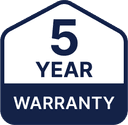 5 year warranty